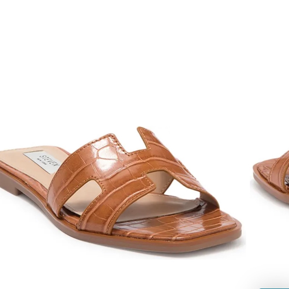 Harlien croc Steven New York Womens Flat Sandals